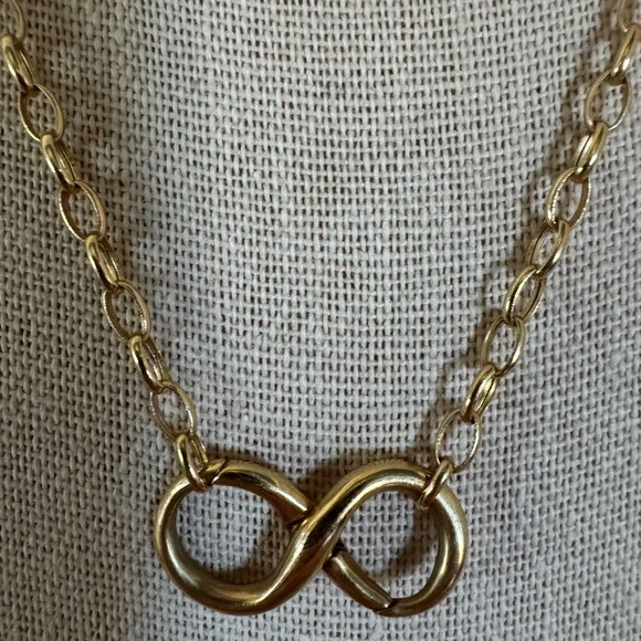 14K GOLD OVAL CHAIN CONNECTOR NECKLACE - does not include infinity connector - Picture 4 of 7